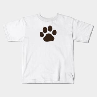 Dog Paw Print Kids T-Shirt